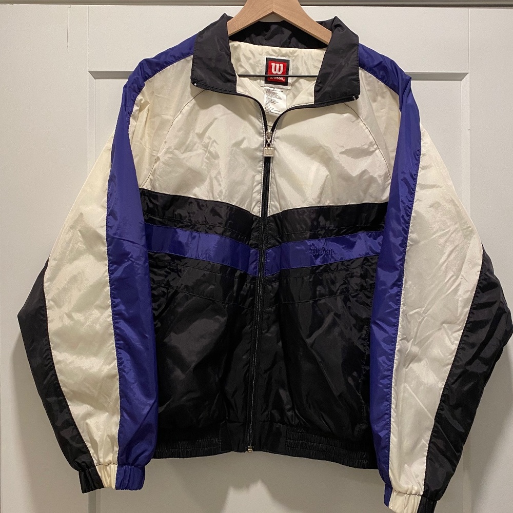 Vintage 90s Wilson Track Jacket - Medium - GREAT CONDITION